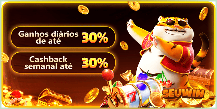 cashback de 30% promoções